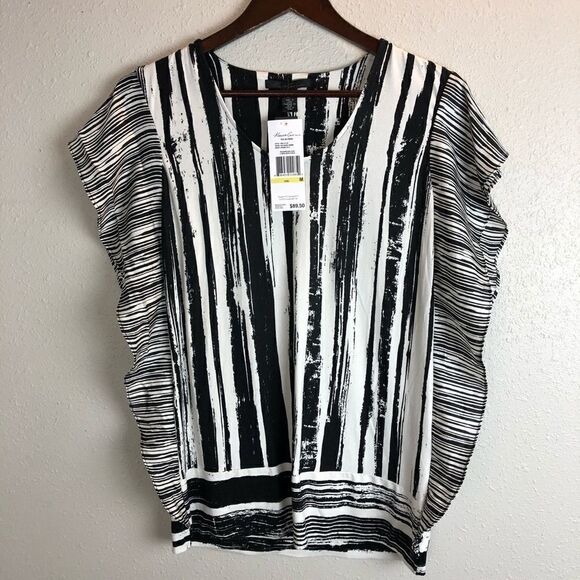 NWT Kenneth Cole New York Blouse Top Size M - Picture 1 of 6